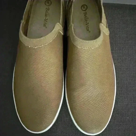 628) Bella Vita Bella Vita Womens Kiona Shoot Taupe Croco 8W #628 - Picture 5 of 8